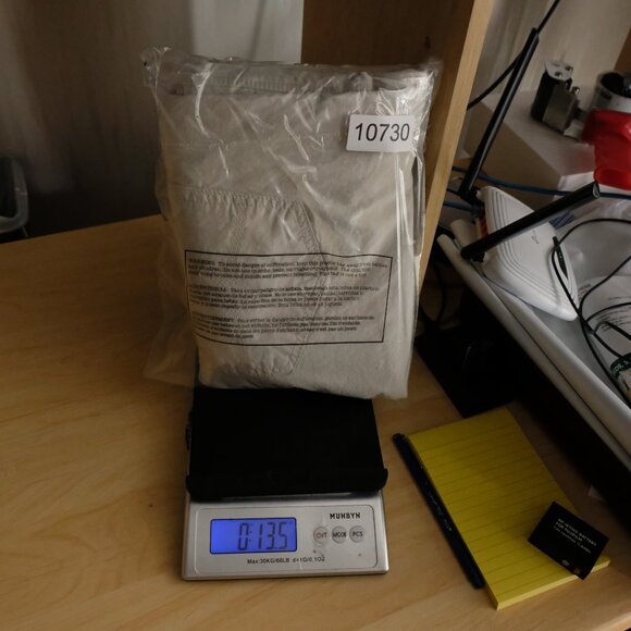 34 Heritage Jeans Mens 36X30 White Courage Mid Rise Straight Lightweight - Picture 10 of 10